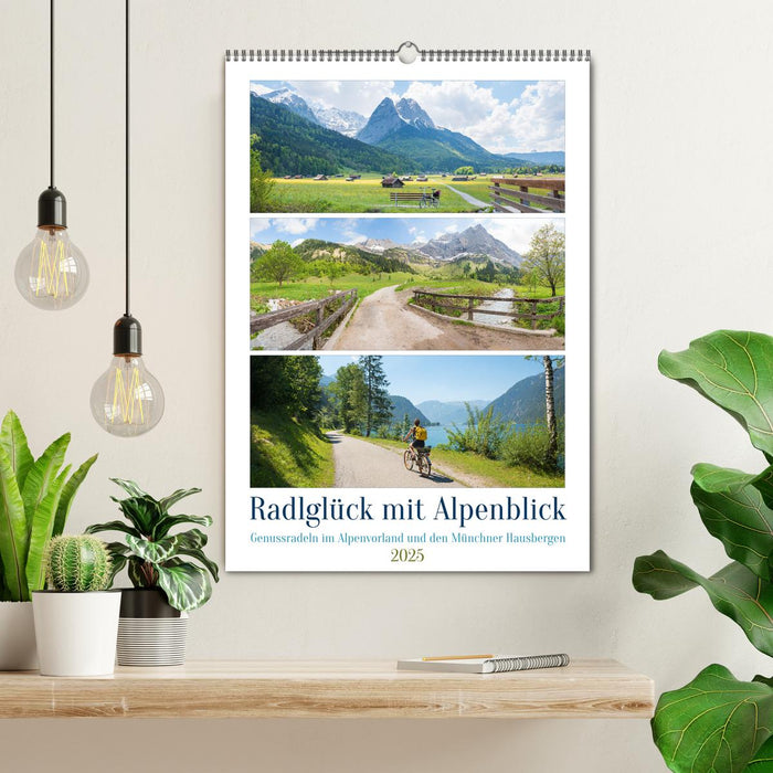 Radlglück mit Alpenblick 2025 (CALVENDO Wandkalender 2025)