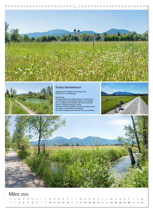 Radlglück mit Alpenblick 2025 (CALVENDO Wandkalender 2025)