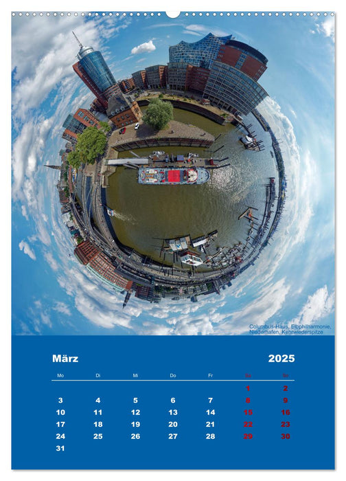 Planet Hafencity - Universum Hamburg (CALVENDO Premium Wandkalender 2025)