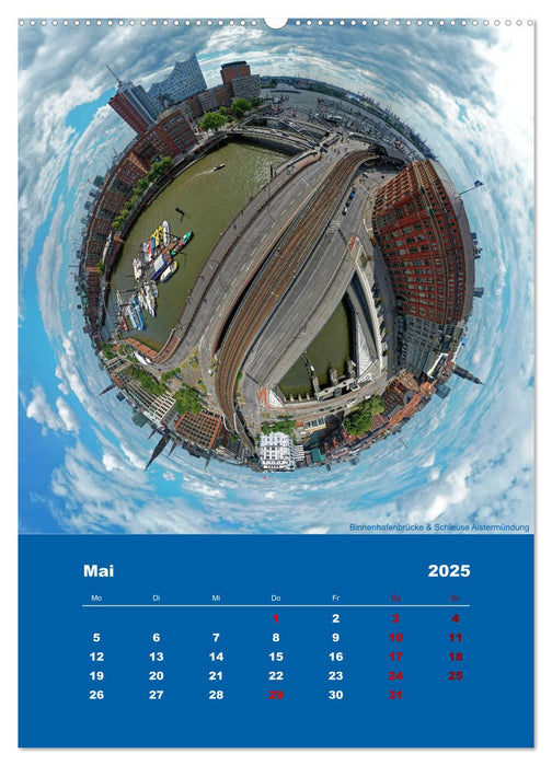 Planet Hafencity - Universum Hamburg (CALVENDO Premium Wandkalender 2025)