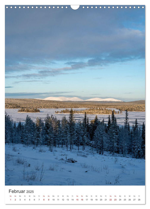 Winter in Lappland - Bezaubernde Schönheit (CALVENDO Wandkalender 2025)