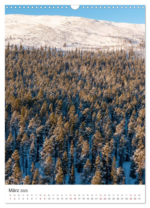 Winter in Lappland - Bezaubernde Schönheit (CALVENDO Wandkalender 2025)