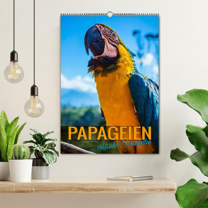 Papageien - exotische Schönheiten (CALVENDO Wandkalender 2025)