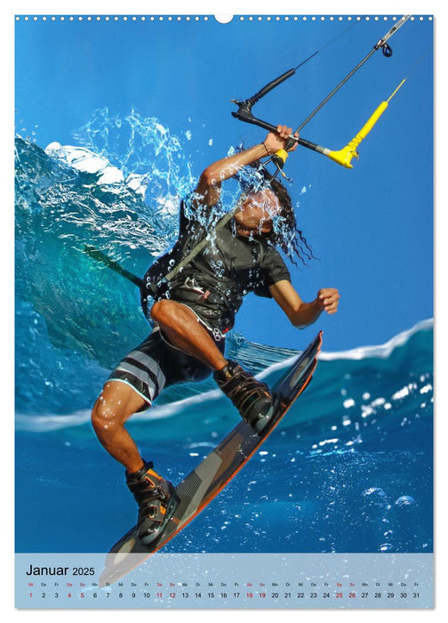 Kitesurfen - Fun pur (CALVENDO Premium Wandkalender 2025)