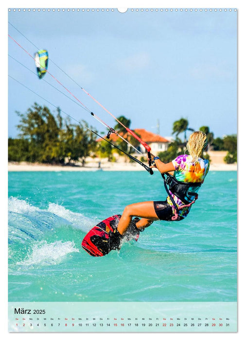 Kitesurfen - Fun pur (CALVENDO Premium Wandkalender 2025)