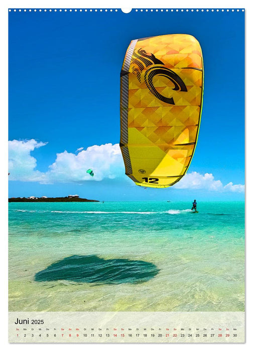 Kitesurfen - Fun pur (CALVENDO Premium Wandkalender 2025)