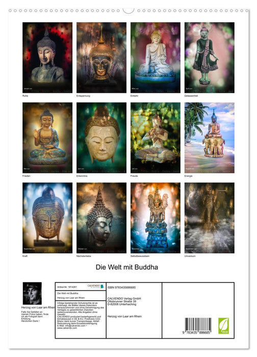 Die Welt mit Buddha (CALVENDO Premium Wandkalender 2025)