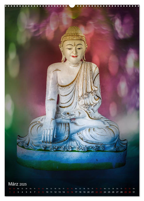 Die Welt mit Buddha (CALVENDO Premium Wandkalender 2025)