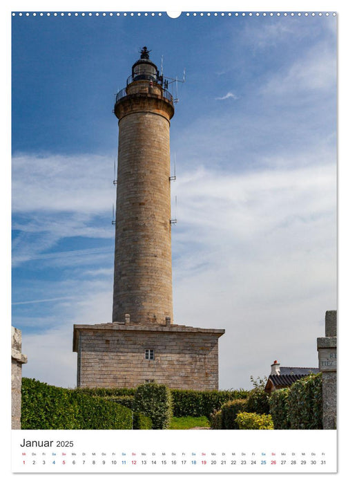 Leuchtturm-Legenden im Westen der Bretagne (CALVENDO Premium Wandkalender 2025)