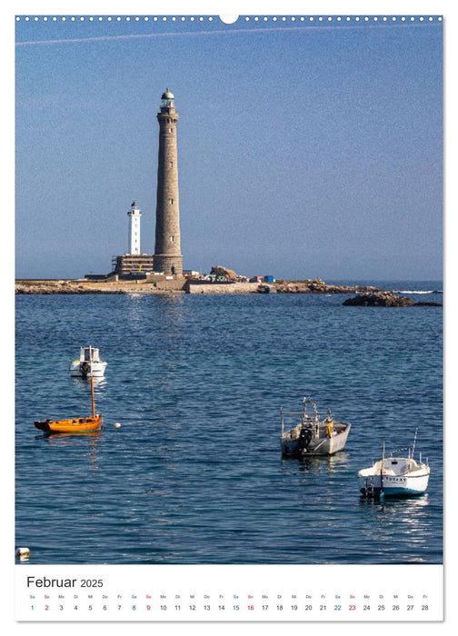 Leuchtturm-Legenden im Westen der Bretagne (CALVENDO Premium Wandkalender 2025)