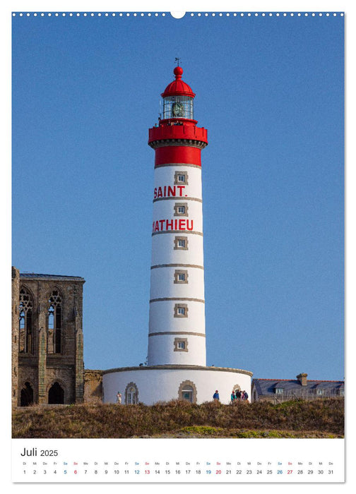 Leuchtturm-Legenden im Westen der Bretagne (CALVENDO Premium Wandkalender 2025)