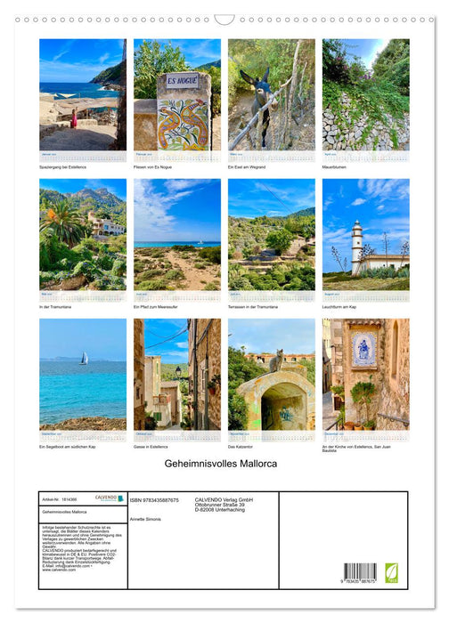 Geheimnisvolles Mallorca (CALVENDO Wandkalender 2025)