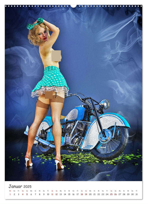 Sexy Frauen und heiße Öfen (CALVENDO Premium Wandkalender 2025)