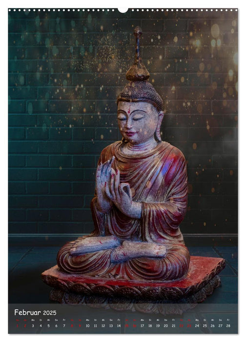 Kraft mit Buddha (CALVENDO Premium Wandkalender 2025)