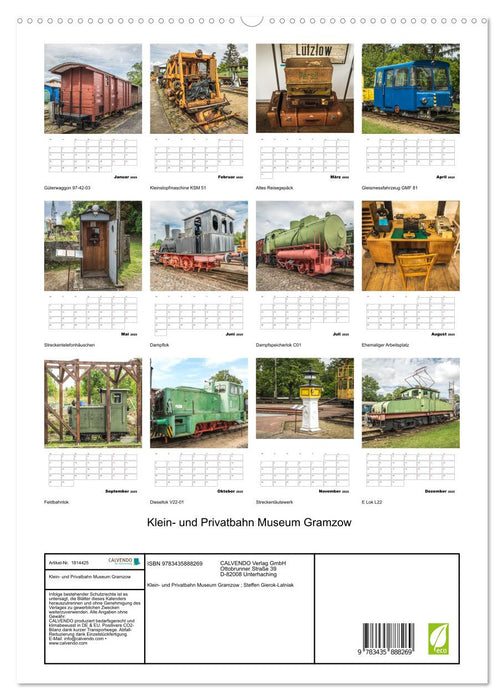 Klein- und Privatbahn Museum Gramzow (CALVENDO Premium Wandkalender 2025)