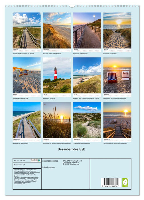 Bezauberndes Sylt (CALVENDO Premium Wandkalender 2025)