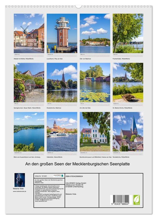 An den großen Seen der Mecklenburgischen Seenplatte (CALVENDO Premium Wandkalender 2025)