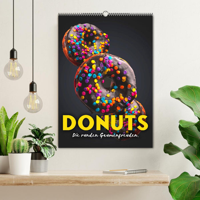 Donuts - Die runden Gaumenfreuden. (CALVENDO Wandkalender 2025)