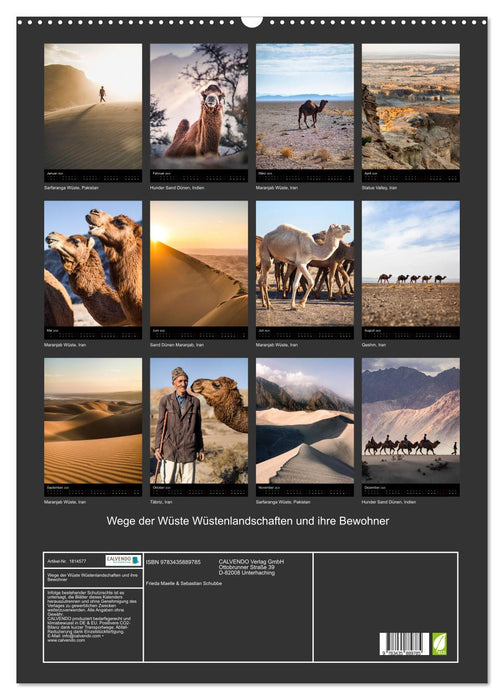 Wege der Wüste Wüstenlandschaften und ihre Bewohner (CALVENDO Wandkalender 2025)