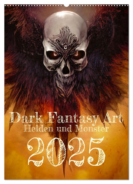 Dark Fantasy Art - Helden und Monster (CALVENDO Wandkalender 2025)