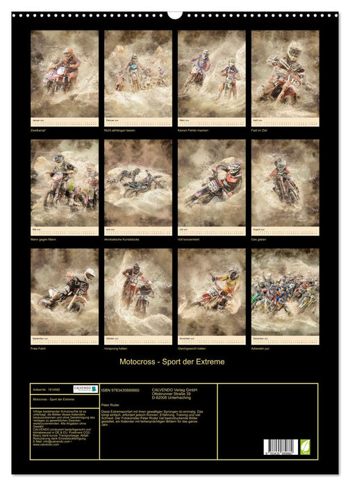 Motocross - Sport der Extreme (CALVENDO Wandkalender 2025)