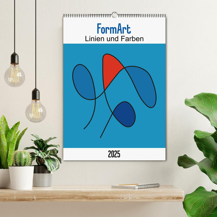 FormArt - Linien und Farben (CALVENDO Wandkalender 2025)