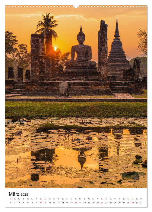 Buddhas im Glück (CALVENDO Premium Wandkalender 2025)