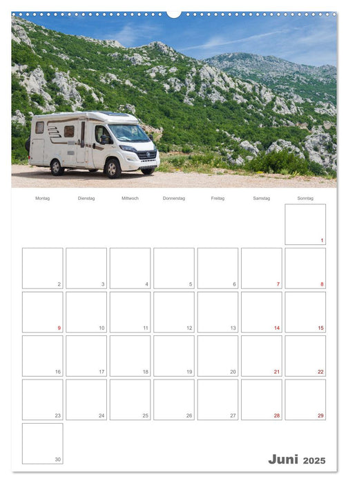 Wohnmobil Jahresplaner (CALVENDO Premium Wandkalender 2025)