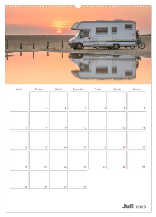 Wohnmobil Jahresplaner (CALVENDO Premium Wandkalender 2025)