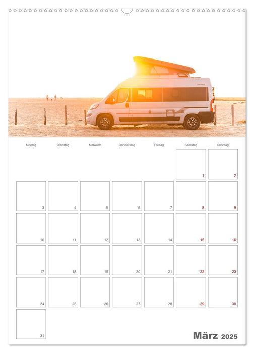 Vanlife Jahresplaner (CALVENDO Premium Wandkalender 2025)