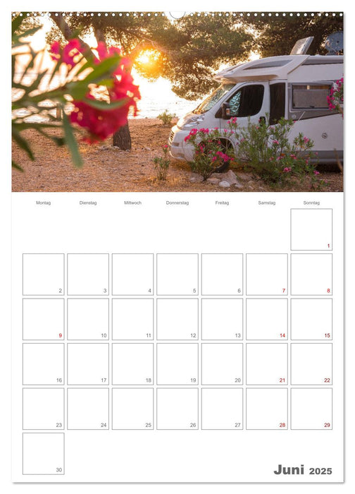 Vanlife Jahresplaner (CALVENDO Premium Wandkalender 2025)