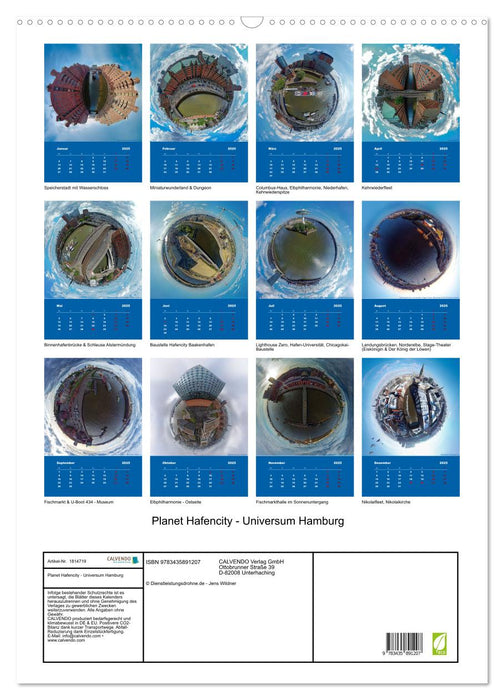 Planet Hafencity - Universum Hamburg (CALVENDO Wandkalender 2025)