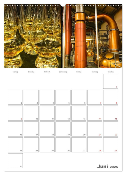 Schottland Impressionen - Schlösser und Whisky (CALVENDO Premium Wandkalender 2025)