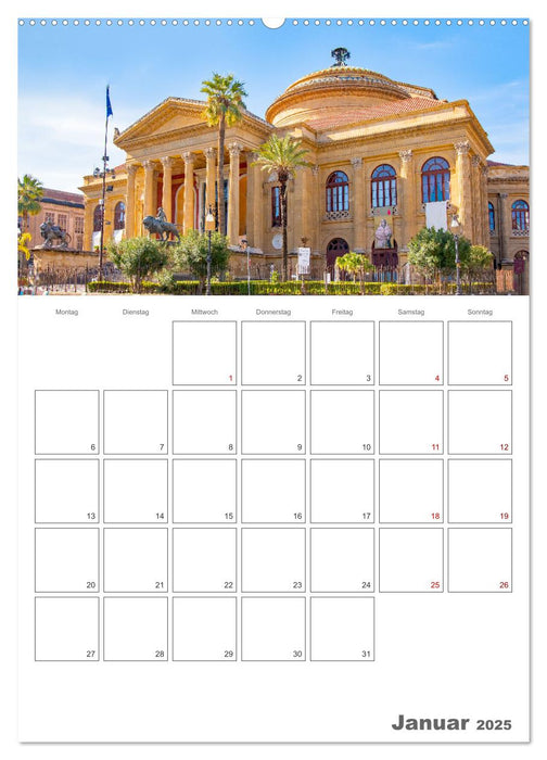 Palermo - Reiseziel auf Sizilien (CALVENDO Premium Wandkalender 2025)