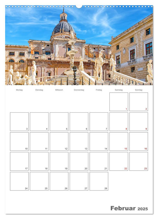 Palermo - Reiseziel auf Sizilien (CALVENDO Premium Wandkalender 2025)