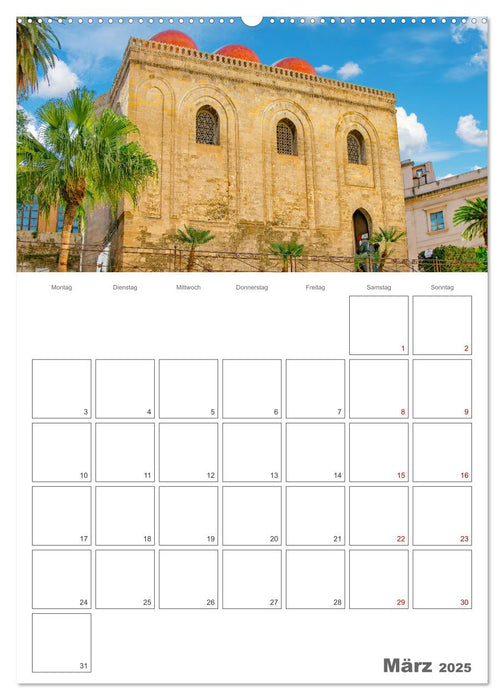 Palermo - Reiseziel auf Sizilien (CALVENDO Premium Wandkalender 2025)