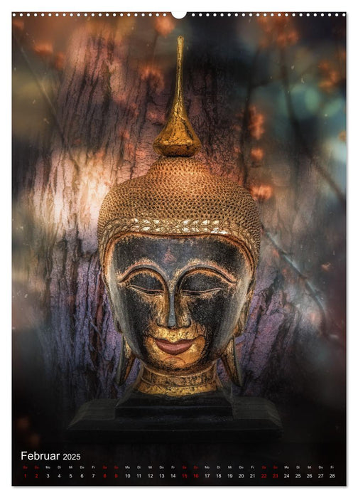 Die Welt mit Buddha (CALVENDO Wandkalender 2025)