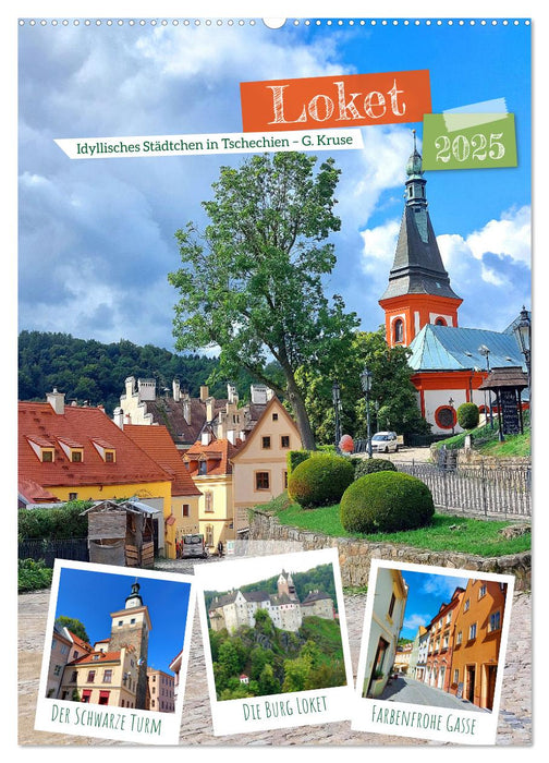 Loket - Idyllisches Städtchen in Tschechien (CALVENDO Wandkalender 2025)