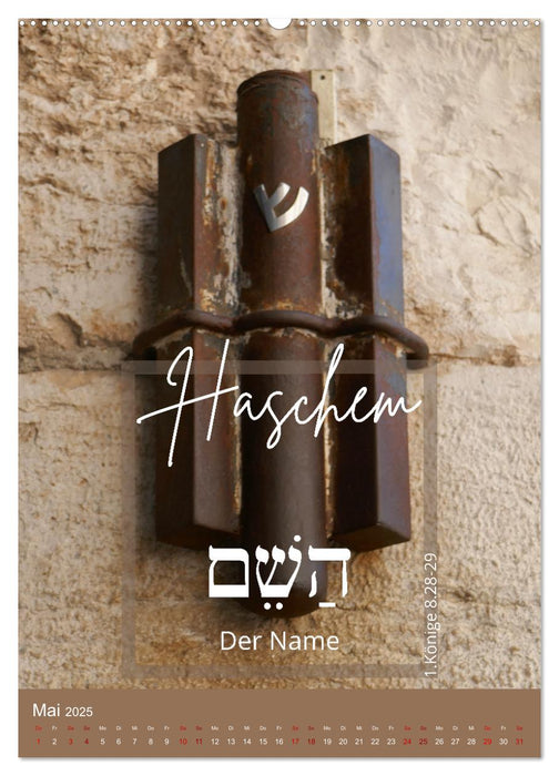 Israel und hebräische Namen Gottes (CALVENDO Premium Wandkalender 2025)