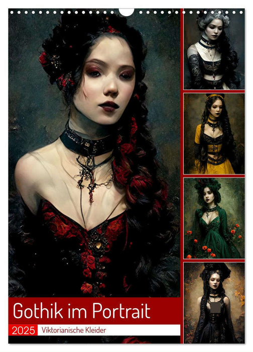 Gothik im Portrait - Viktorianische Kleider (CALVENDO Wandkalender 2025)