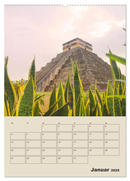 Mexiko Yucatán Terminplaner (CALVENDO Premium Wandkalender 2025)