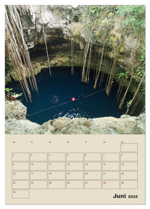 Mexiko Yucatán Terminplaner (CALVENDO Premium Wandkalender 2025)