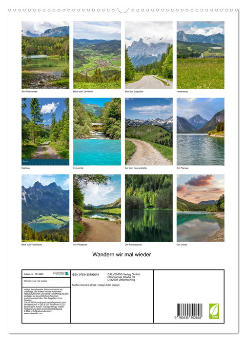 Wandern wir mal wieder (CALVENDO Premium Wandkalender 2025)