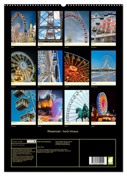 Riesenrad - hoch hinaus (CALVENDO Premium Wandkalender 2025)