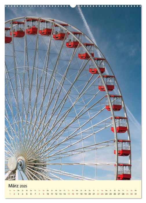 Riesenrad - hoch hinaus (CALVENDO Premium Wandkalender 2025)