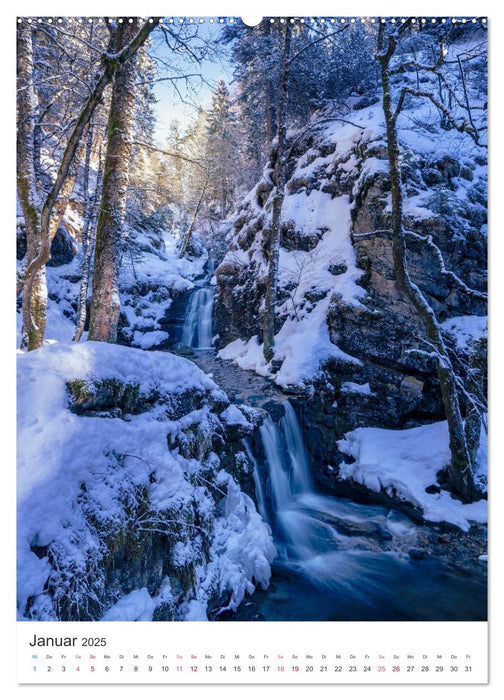 Allgäuer Wasserfälle (CALVENDO Premium Wandkalender 2025)