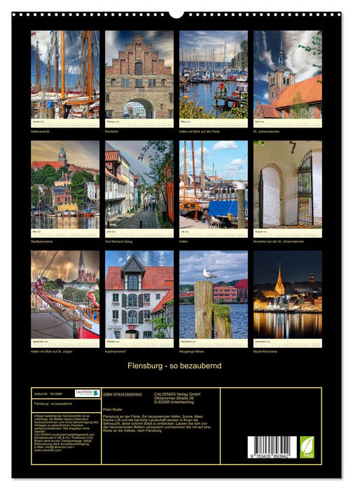 Flensburg - so bezaubernd (CALVENDO Premium Wandkalender 2025)