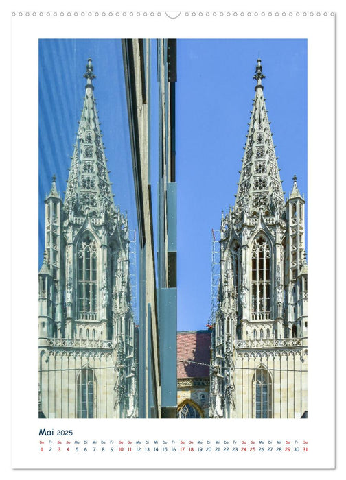Ulm Fassaden der Stadt (CALVENDO Wandkalender 2025)