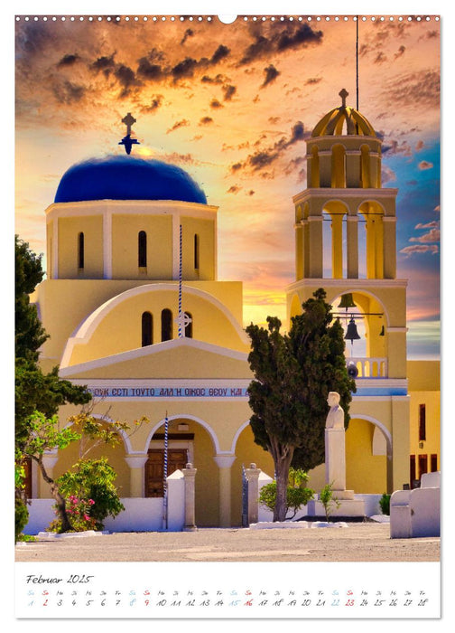 Santorini im Focus (CALVENDO Premium Wandkalender 2025)