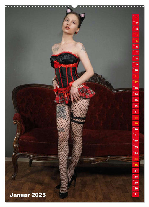 Living Doll - Fetish Flexi Girls (CALVENDO Premium Wandkalender 2025)